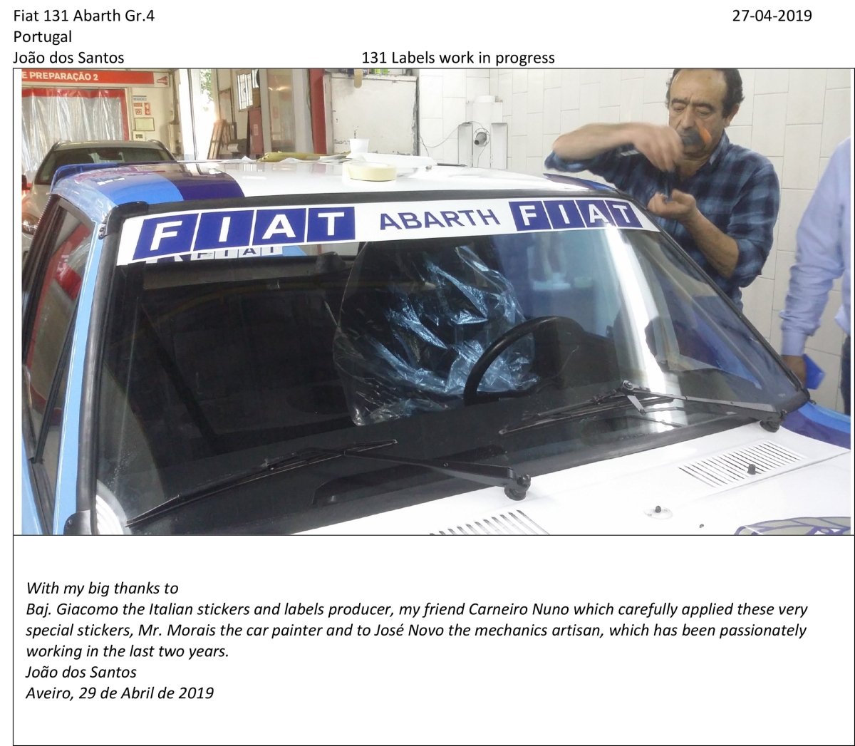 Fiat 131 Abarth Gr.4 Fiat Livery - Giacomo Baj