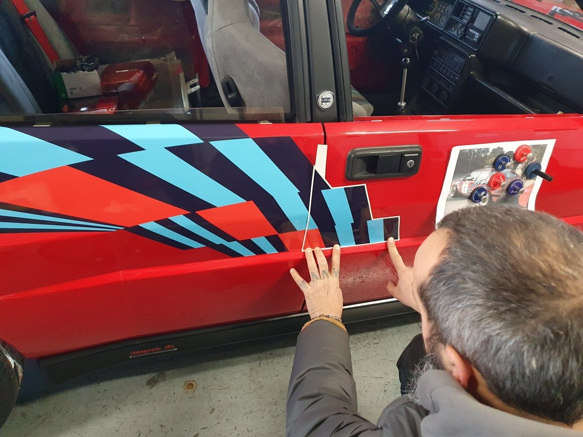 Lancia Delta HF Integrale 16v Martini Red Gr.A Livery - Giacomo Baj