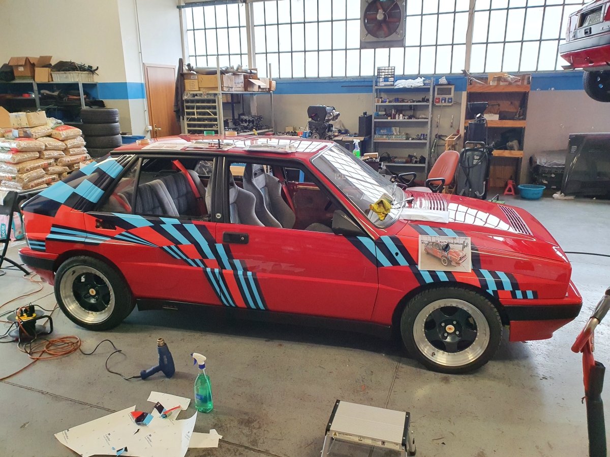 Lancia Delta HF Integrale 16v Martini Red Gr.A Livery - Giacomo Baj