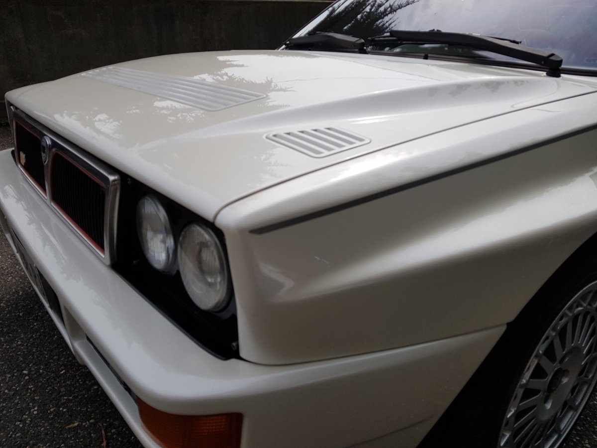 Lancia Delta HF Integrale Evoluzione Blue Lagos and White Pearl Stripes - Giacomo Baj