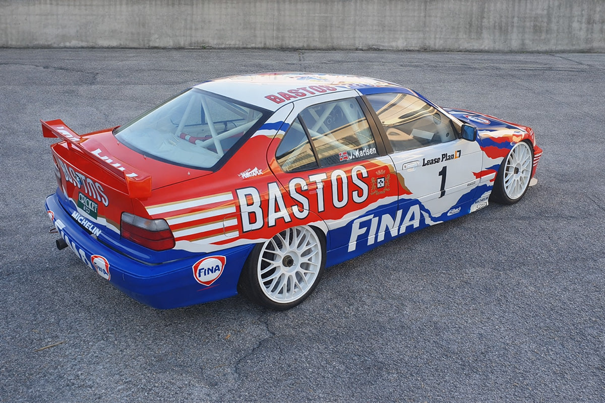 BMW 318is E36 BTCC Bastos Fina Livery - Giacomo Baj Decals kit livery