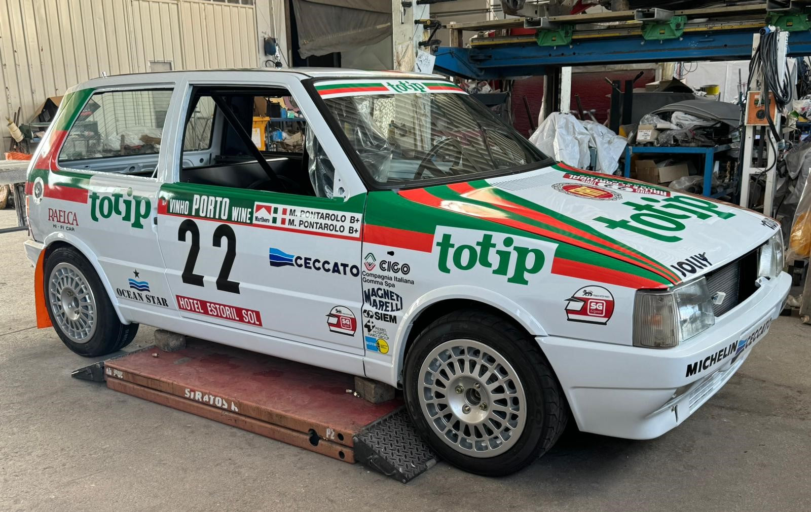 Fiat Uno Turbo Gr.A Totip Livery - Giacomo Baj Decals kit livery