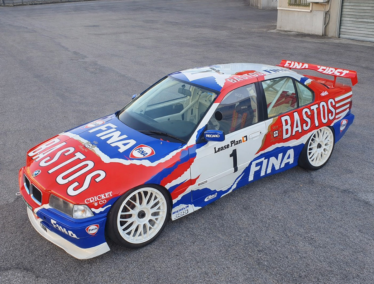 BMW 318is E36 BTCC Bastos Fina Livery - Giacomo Baj Decals kit livery