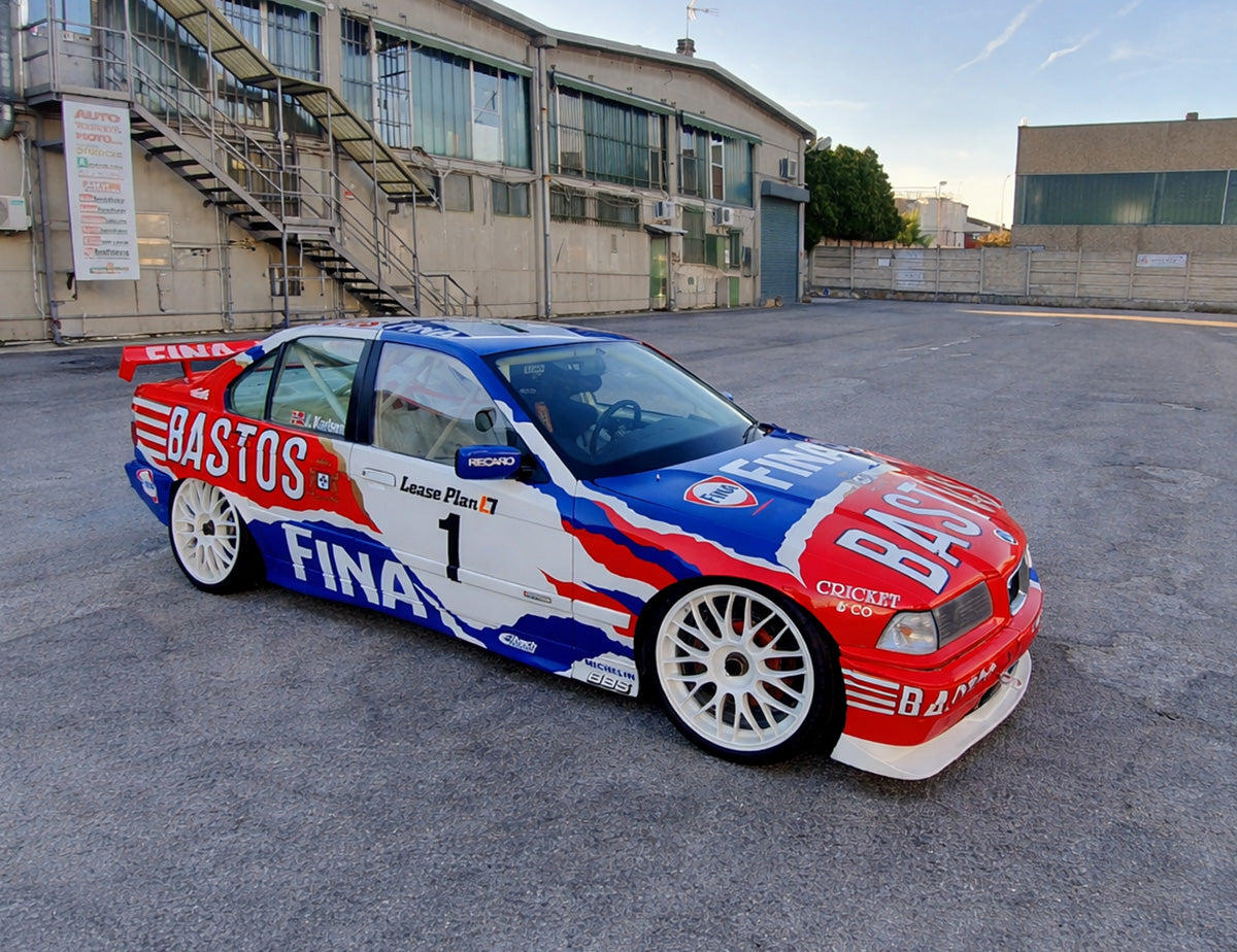 BMW 318is E36 BTCC Bastos Fina Livery - Giacomo Baj Decals kit livery