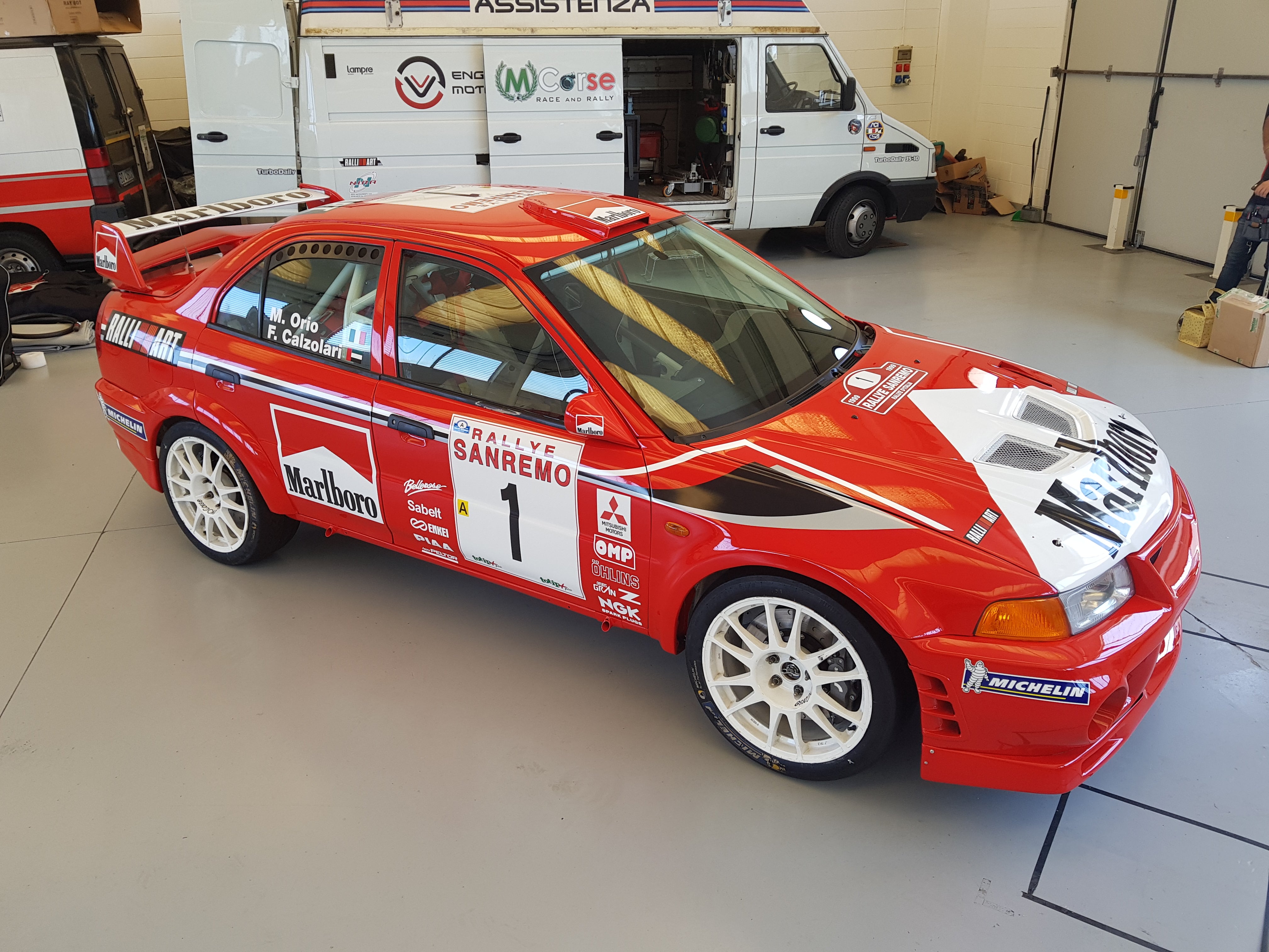 Mitsubishi Lancer Evolution VI Gr.A Rallye di Sanremo 1999 Livery - Giacomo Baj Decals kit livery