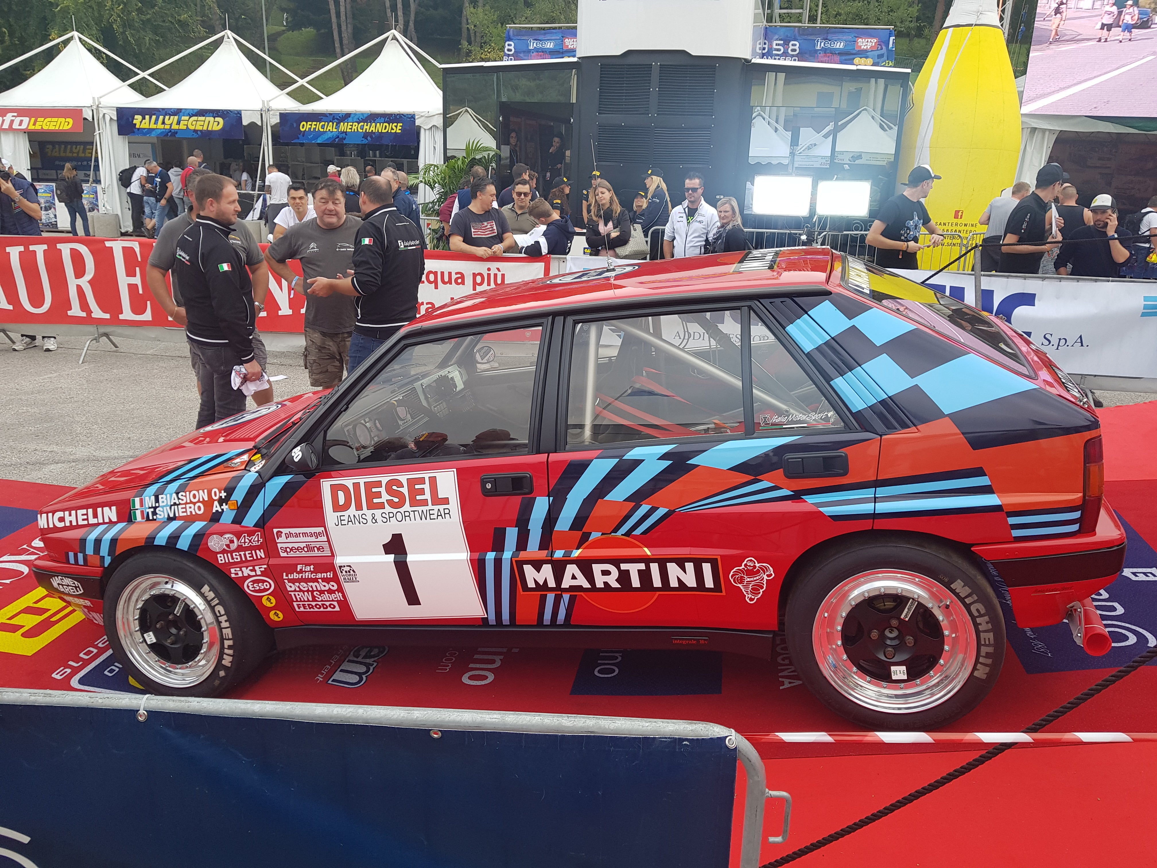 Lancia Delta HF Integrale 16v Martini Red Gr.A Painted Livery - Giacomo Baj Decals kit livery