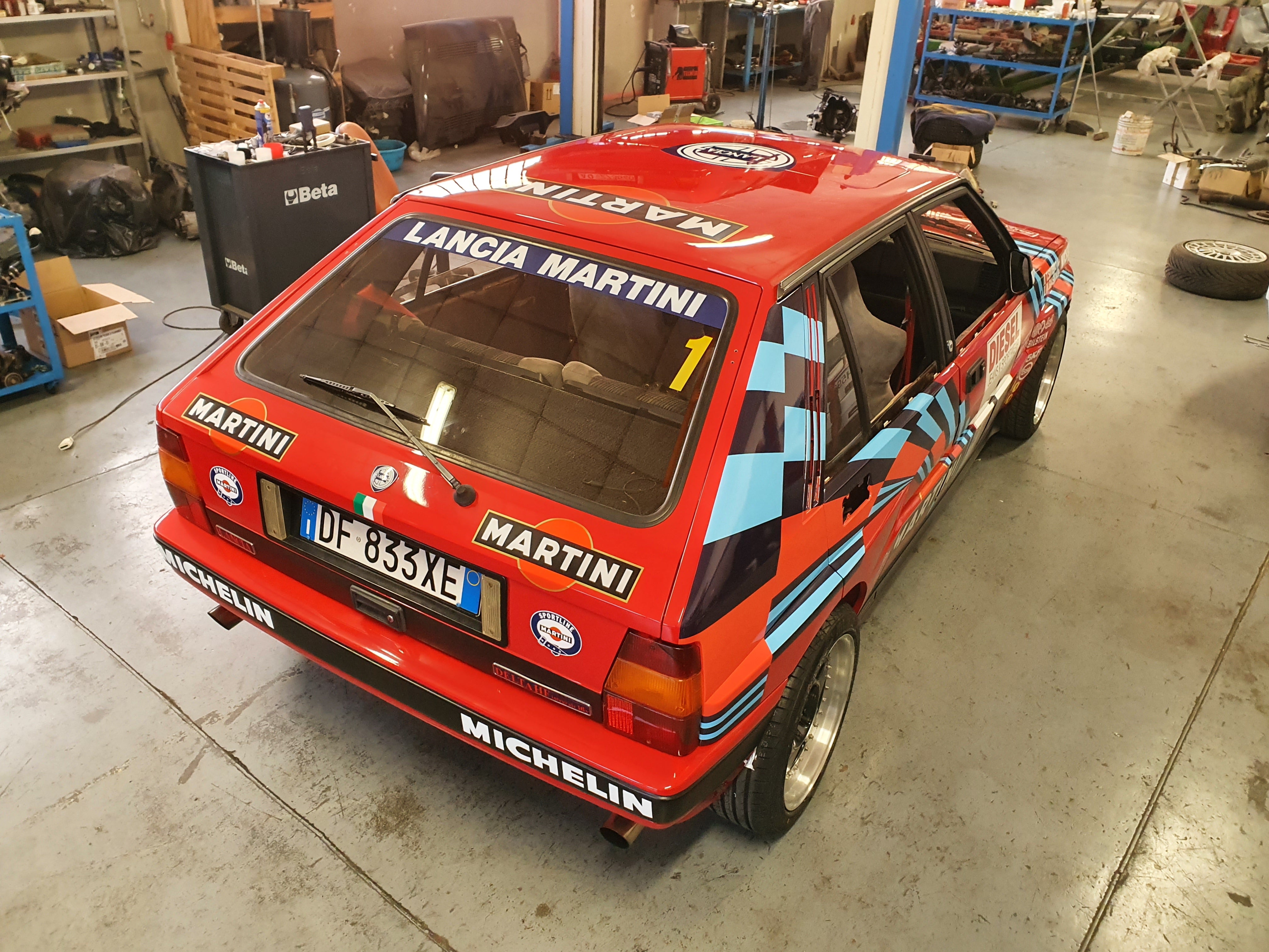 Lancia Delta HF Integrale 16v Martini Red Gr.A - Giacomo Baj Decals kit livery