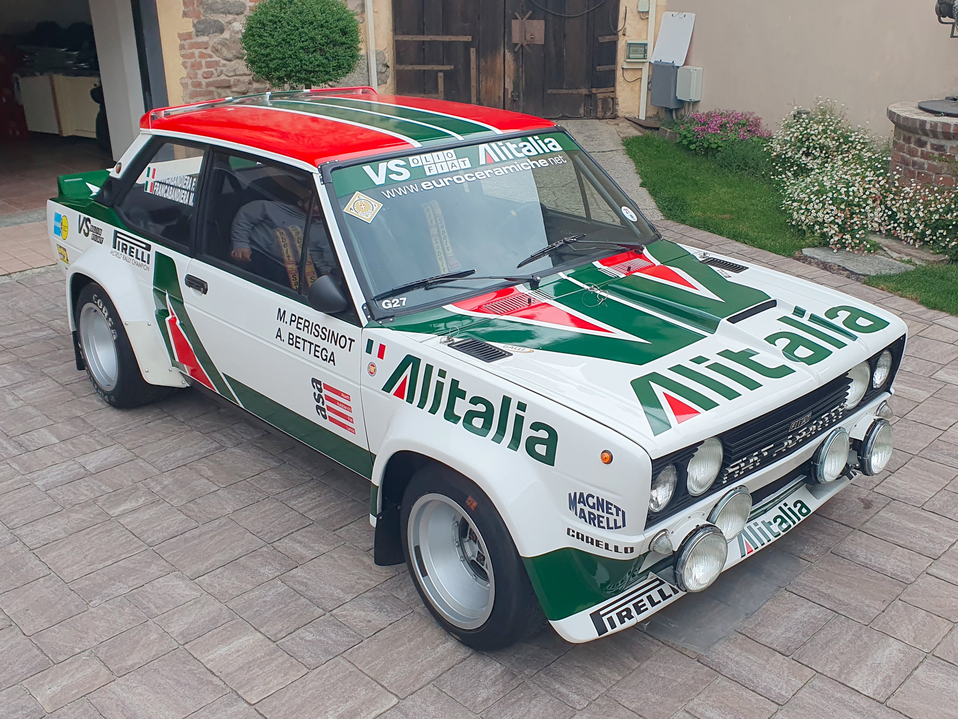 Fiat 131 Abarth Rally Alitalia Decals Kit